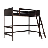 ZUN Solid Wood Twin Size Loft Bed with Ladder 96823060