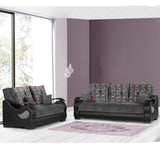 PrimeNest Urbanova Collection Upholstered Convertible Loveseat with Storage, Gray B030P282384