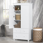 ZUN Tall Storage Cabinet with Three Drawers for Bathroom/Office, White N725P183256K