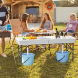 5 FT party picnic table/double sink ice cooling table 18397469