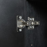 60" Sideboard Buffet Cabinet Handleless Press-to-Open Design,Carved Credenza Storage Cabinet with 4 W2696P279985