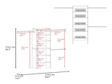 Hollis Modular Closet System with Open Shelves, Dual Hanging Rods and Vertical Storage Design, White B097P474320