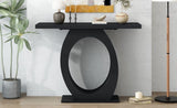 Mirod Stylish Modern Console Table with Egg-Shaped Base,Enhanced Stability and Durability,Sleek N760P214780B