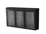 3 Door Arched Wall Mounted Glass Cabinets for Kitchen, Living Room and Bathroom W757P221501