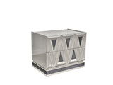 Lavita Modern & Contemporary Style 2-Drawer Night stand Made with Wood and Gold Accents in River B009P245897