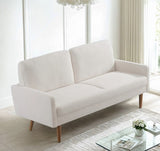 Velvet Sofa, European Style with Sleek Design, Modern & Vintage Flair, Upholstered 3 Seater Couch, B2735P291969