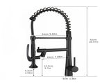 Heavy Duty Commercial Style Kitchen Sink Faucet, Single Handle Pre-Rinse Spring Sprayer Kitchen W1932P156129