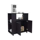 Eldon Two-Door Kitchen Base Cabinet Cart with four Shelves, Side Shelves, Cabinet, Kitchen Storage B070P286443