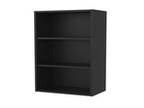 Black Wall Cabinet with Open Storage B062P252211