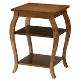 Walnut 2-shelf End Table B062P181376