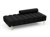 53.2" Width Modern End of Bed Sherpa Fabric Upholstered 2 Seater Sofa Couch Entryway Ottoman W1117110368