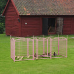 ZUN Dog Playpen Indoor 32 inch 8 Panels Metal Dog Pen Pet Dog Fence Outdoor Exercise Pen with Doors, W368P234002