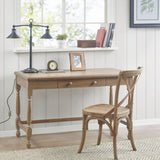 Solid Wood Desk with 1 Drawer and turned legs B03549013