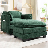 55.32*39.76" Oversized Sofa Indoor,Portable ottoman,Boucle Single Sofa Bed with Wider seat,Double W2715P269753