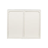 27.56"Glass Doors Modern Two-door Wall Cabinet with Featuring Three-tier Storage for Entryway Living W757119328