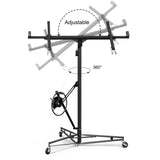 16ft Lift Drywall Panel Hoist Jack for Ceiling - Black W1550104608