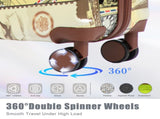 20"/24"/28" 3 pcs/set in PC Spinner Wheel Luggage, Carry on Suitcase, With Printed pattern and W2787P353570