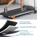 ZUN Easy Folding Treadmill for Home Use, 2.5HP Electric Running, Jogging & Walking Machine with Device 52044482