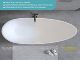59'' Solid Surface Matte Tub, Freestanding Solid Surface Resin Stone Bathtub, Solid Surface Matte W2753P191227