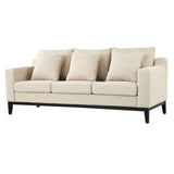 Mirod Comfy 3-seat Sofa with Wooden Legs, Modern for Living Room and Study N760P243326A