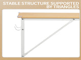 Oak-colored SG001FD P2 particleboard iron pipe 120cm cut-out computer desk with non-woven fabric 27487135