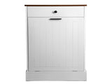 Tilt Out Trash Can, Hidden Wooden Trash Can with Drawer, Free Standing Garbage 66903259