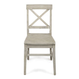 Roshan Farmhouse Acacia Wood Dining Chairs, Light Grey Wash 62888.00LGW