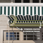 ZUN Patio Retractable Awning -AS （Prohibited by WalMart） 80877692