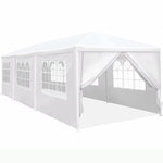 ZUN 10x30' Outdoor Garden Gazebo Wedding Party Tent Canopy Marquee with 8 Removable Sidewalls W2185P192587