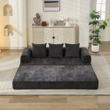 Comfy Convertible Folding Mattress Couch, Floor Bed, Chenille Floor with Armrest, Floor W1143P330250