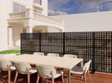 Metal Screens 72" H x 43.3" W Outdoor and Indoor Divider with Freestanding Decorative W1586P455078
