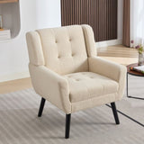 Modern Soft Teddy Material Ergonomics Accent Chair Living Room Chair Bedroom Chair Home Chair With W676P172468