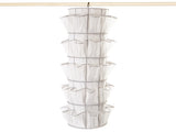 Canvas Carousel Hanging Closet Organizer, 5-Tier/40-Pocket 82825967