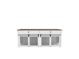 63'' Large Dog Crate Furniture for Double Dog, Wooden Dog Kennel with 2 Drawers,Divider and Sliding W2557P231672