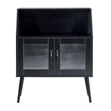 ZUN SIDEBOARD, Bufft Cabinet, Side Dining table, Glass door, 1pc per CTN 78800950