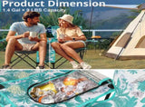 Portable Outdoor 2-Seat Folding Chair with Removable Sun Umbrella Pineapple 98412060