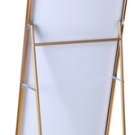 ZUN Tempered mirror 71" x 32" Tall Full Length Mirror with Stand, Gold Wall Mounting Full Body Mirror, W1806P180030