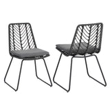 DEJA CHAIR,2PCS with 2 Cushions,Gray N762P240764E