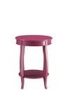 ZUN ACME Aberta Accent Table, Purple AC01228