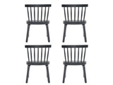 Windsor Dining Chairs Set of 4,Wood Farmhouse Spindle Back, Widen Seat, Mid-Century Modern French 17588838