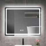 ZUN 31in. H LED Single Vanity Mirror in Polished Crystal Vanity LED Mirror for W2026P203668