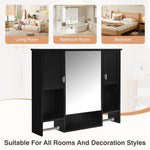 ZUN 35'' x 28'' Modern Wall Mounted Bathroom Storage Cabinet, Bathroom Wall Cabinet with Mirror, N710P236929B