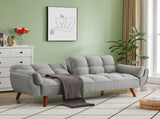 New Design Linen Sofa Furniture Adjustable Backrest Easily Assembled Recliners-GRAY 38632181