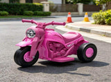 Pink 6V Kids 3-Wheel Electric Ride On Motorcycle Bubble Car with LED Headlight, Music Function for 59575323