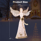 5-foot Christmas angel with 100 warm white lights 93944795