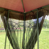 ZUN 10x10 Outdoor Patio Gazebo Canopy Tent With Ventilated Double Roof And Mosquito net 28547596