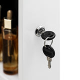 The Whole Surface PVC Film Wall Hanging Door With Lock Jewelry Cabinet Fitting Mirror Cabinet 55686677