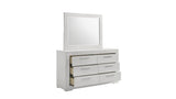 Blanca Modern Style 6- Drawer Dresser Made with Wood in White B009P243269