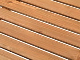 117*61*90cm Outdoor Garden Fir X Back Wooden Bench Burlywood 60494295
