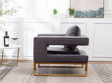 Lenola Contemporary Upholstered Accent Arm Chair, Gray T2574P164511
